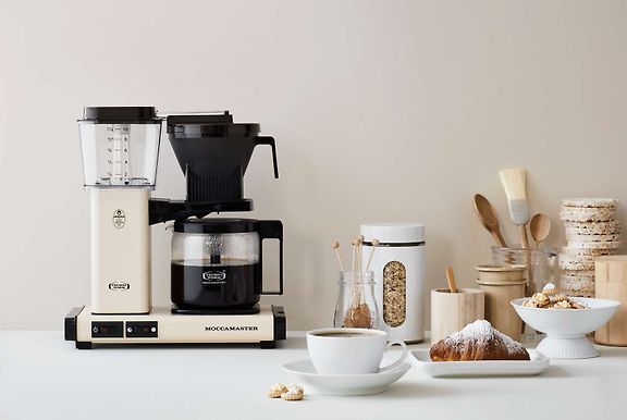 Moccamaster Automatic -kahvinkeitin, vaalea norsunluu
