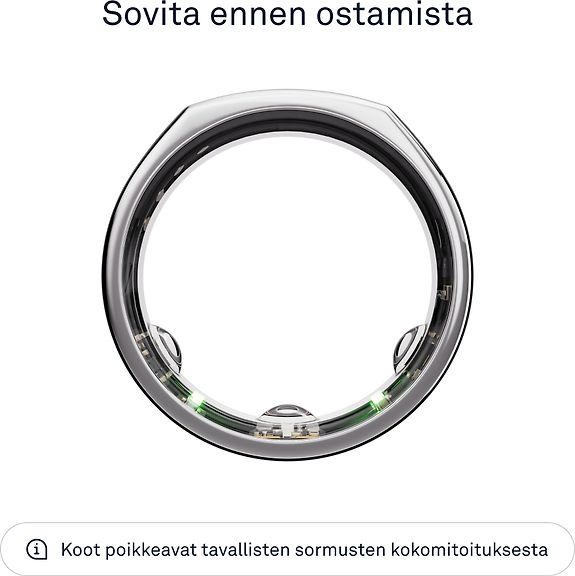 Oura Ring Gen3 Heritage Smart Ring, Size 6, Silver – Renow