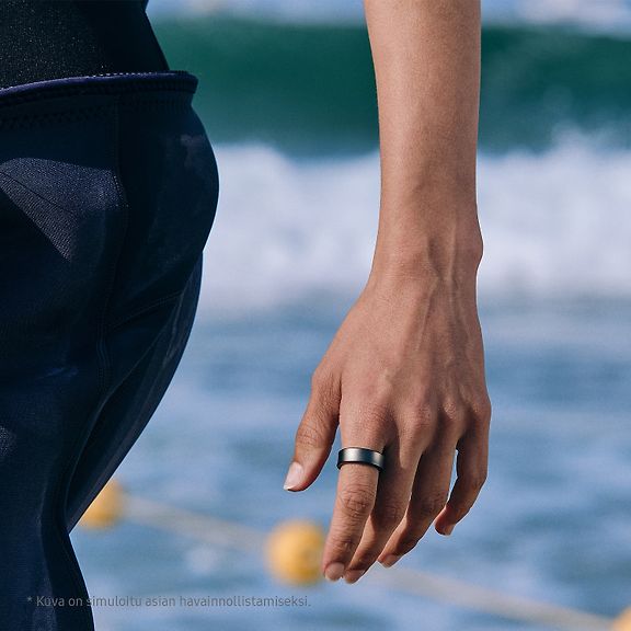 Samsung Galaxy Ring Smart Ring, Titanium Black, Size 9