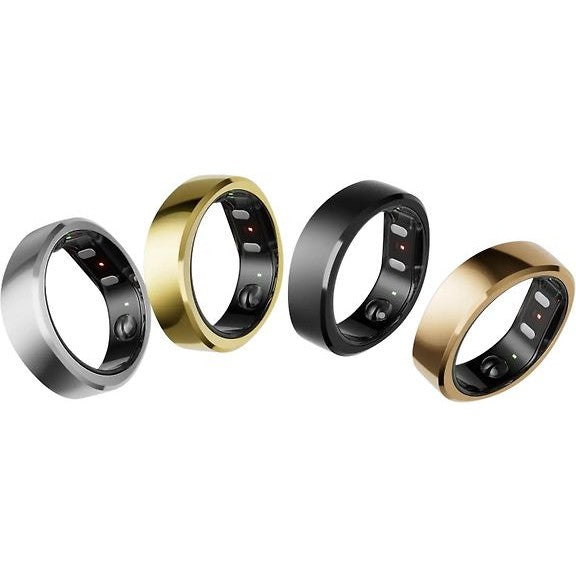 RingConn Gen 2 Smart Ring, Black, Size 9