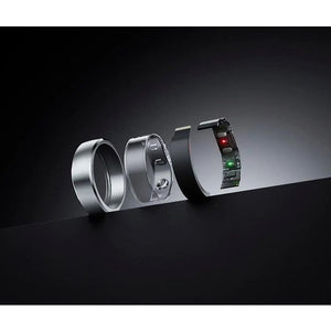 RingConn Gen 2 Smart Ring, Black, Size 9