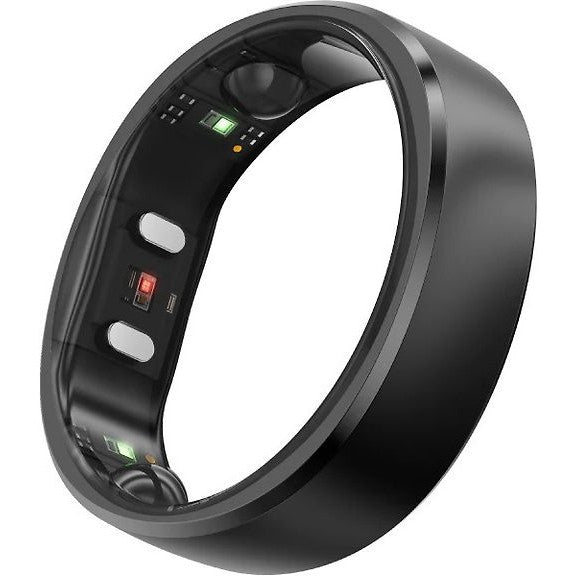 RingConn Gen 2 Smart Ring, Black, Size 9
