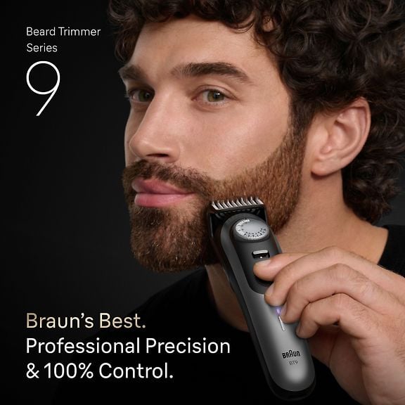 Braun Series 9 Beard Trimmer, BT9560, Chrome