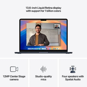 Apple MacBook Air 13" M4 2025 , 16+256 Gt, Midnight