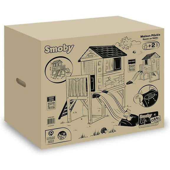Smoby Life House on Stilts Playhouse and Slide