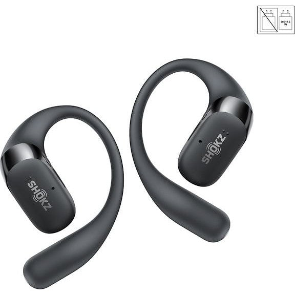 Shokz OpenFit 2+ Wireless Ear-hook Headphones, Black