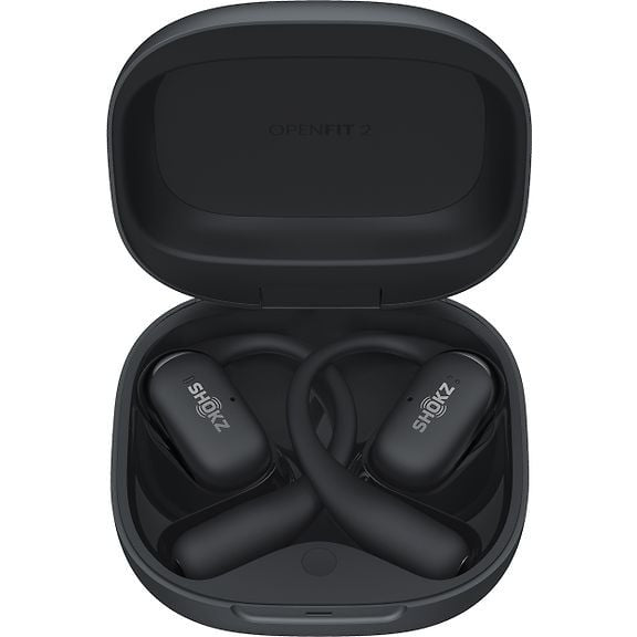 Shokz OpenFit 2+ Wireless Ear-hook Headphones, Black