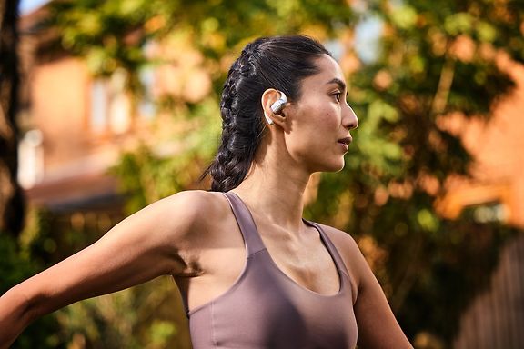 Shokz OpenFit 2+ Wireless Ear-Hook Headphones, Gray
