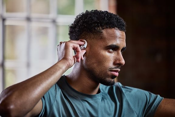 Shokz OpenFit 2+ Wireless Ear-Hook Headphones, Gray