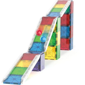 MAGNA-TILES® Rail Racer Deluxe Magnetic Marble Run, 90 pieces