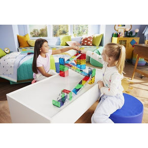 MAGNA-TILES® Rail Racer Deluxe Magnetic Marble Run, 90 pieces