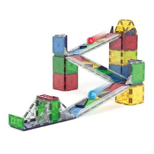 MAGNA-TILES® Rail Racer Deluxe Magnetic Marble Run, 90 pieces
