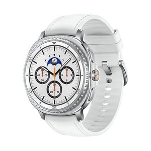 Samsung Galaxy Watch8 Classic 4G Smartwatch, 46mm, White with eSIM