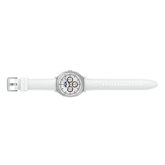Samsung Galaxy Watch8 Classic 4G Smartwatch, 46mm, White with eSIM