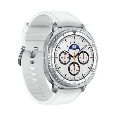 Samsung Galaxy Watch8 Classic 4G Smartwatch, 46mm, White with eSIM