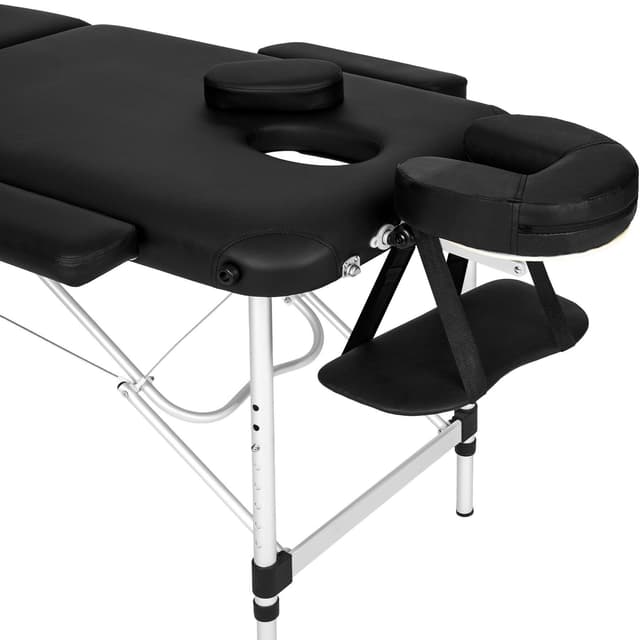 Tectake 3-Zone Massage Table with 5cm Pad and Aluminum Frame