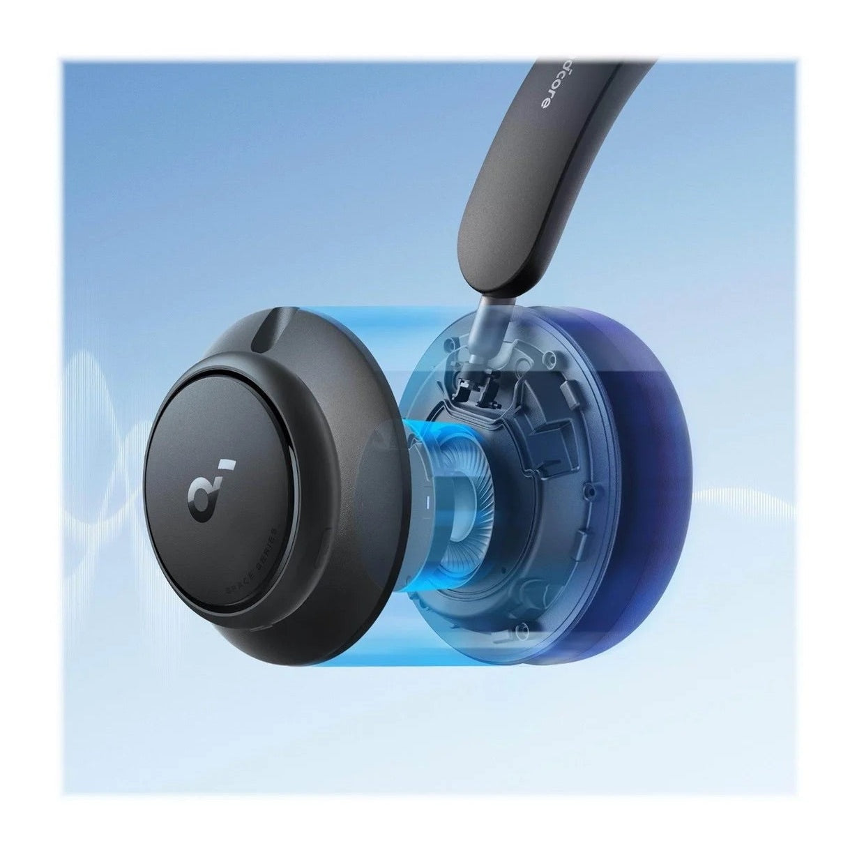 Soundcore Space Q45 Noise-Cancelling Headphones, Black