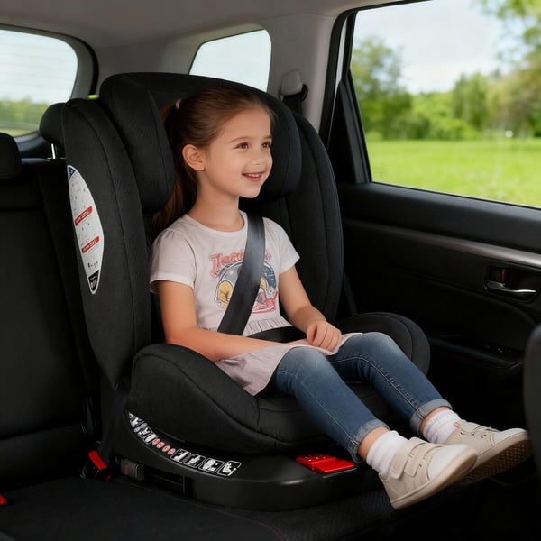 Rotatable Child Car Seat Linus, i-Size approved, ISOFIX , light grey/black