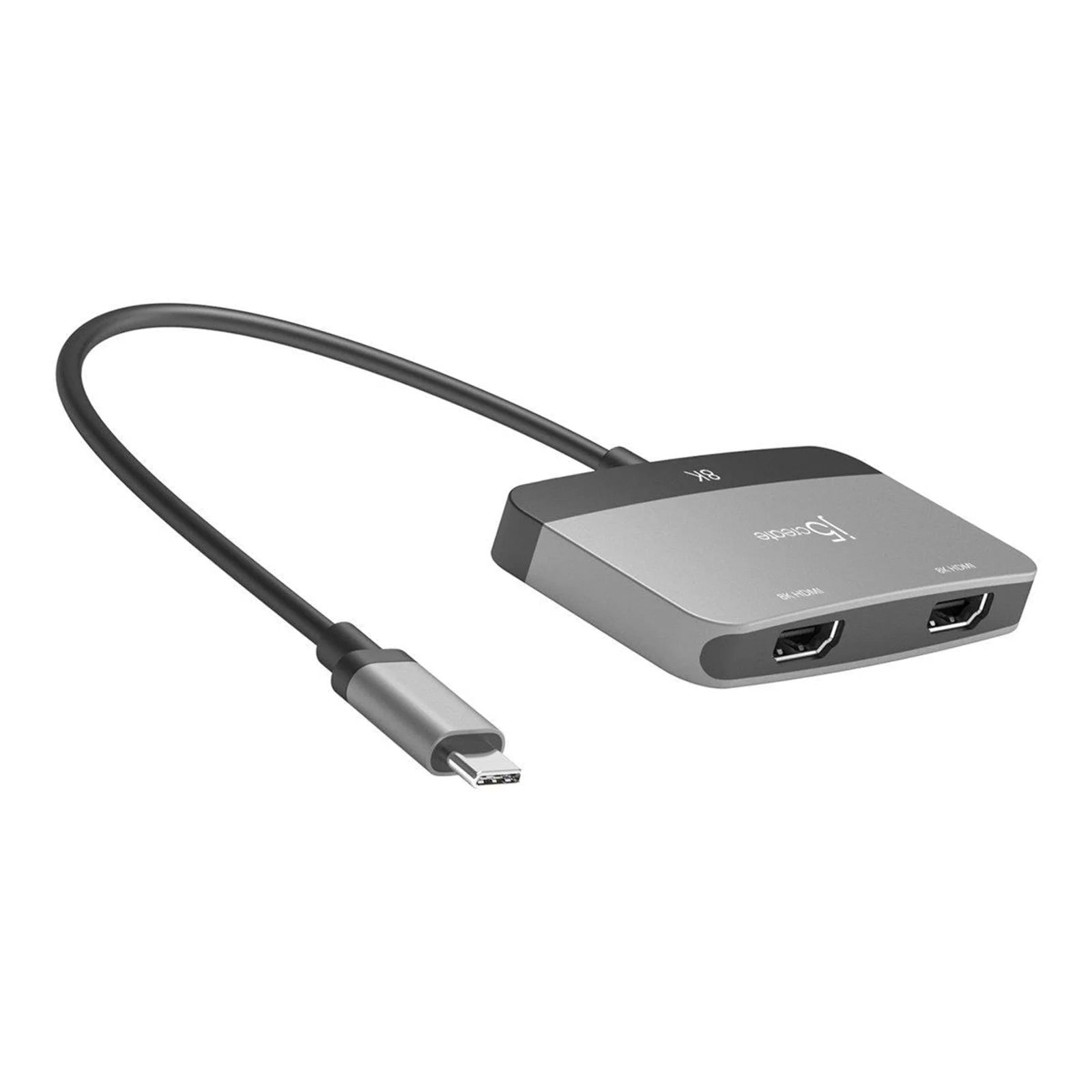 J5 Create USB-C - 2x HDMI 8K - adapter, Grey