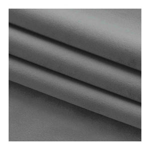 Homede Vila Velvet Curtain with Rod Pocket, Gray