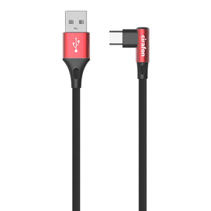 Cirafon Sync/Charge Cable USB-C to USB-A, 1.0m, Black/Red