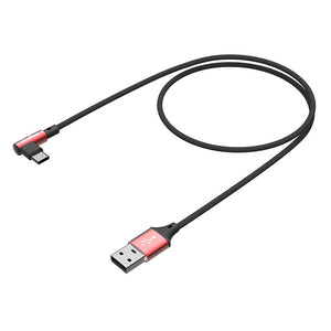 Cirafon Sync/Charge Cable USB-C to USB-A, 1.0m, Black/Red