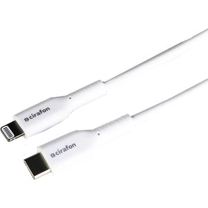 Cirafon Sync/Charge Cable USB-C to Lightning 1m - White