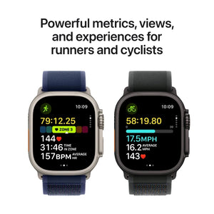 Apple Watch Ultra 2 GPS + Cellular 49 mm, Black Titanium Case with Dark Green Alpine Loop