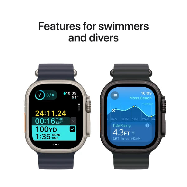 Apple Watch Ultra 2 GPS + Cellular 49 mm, Black Titanium Case with Dark Green Alpine Loop