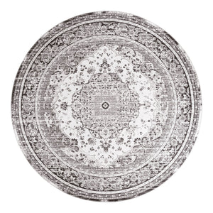 Havana Round Rug Ø 200 cm Black/White