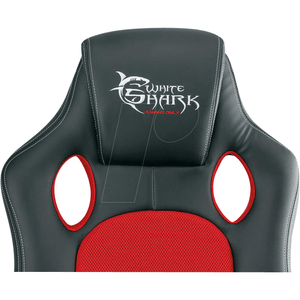 White Shark Kings Throne Gaming Chair, Black / Red