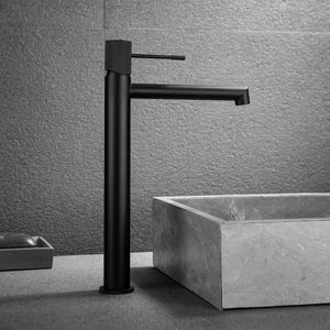 Bathlife Vidd High Basin Mixer, Matte Black