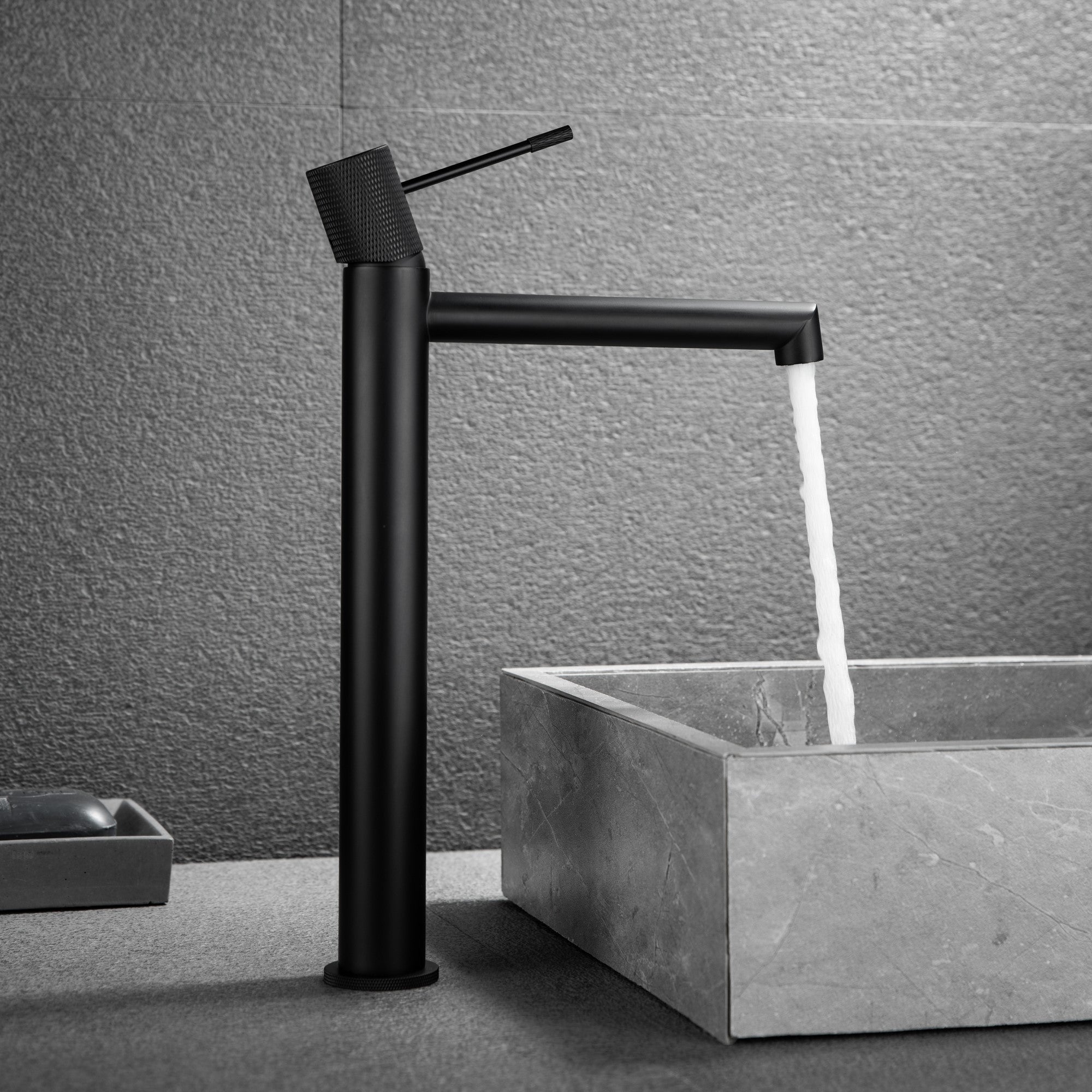 Bathlife Vidd High Basin Mixer, Matte Black