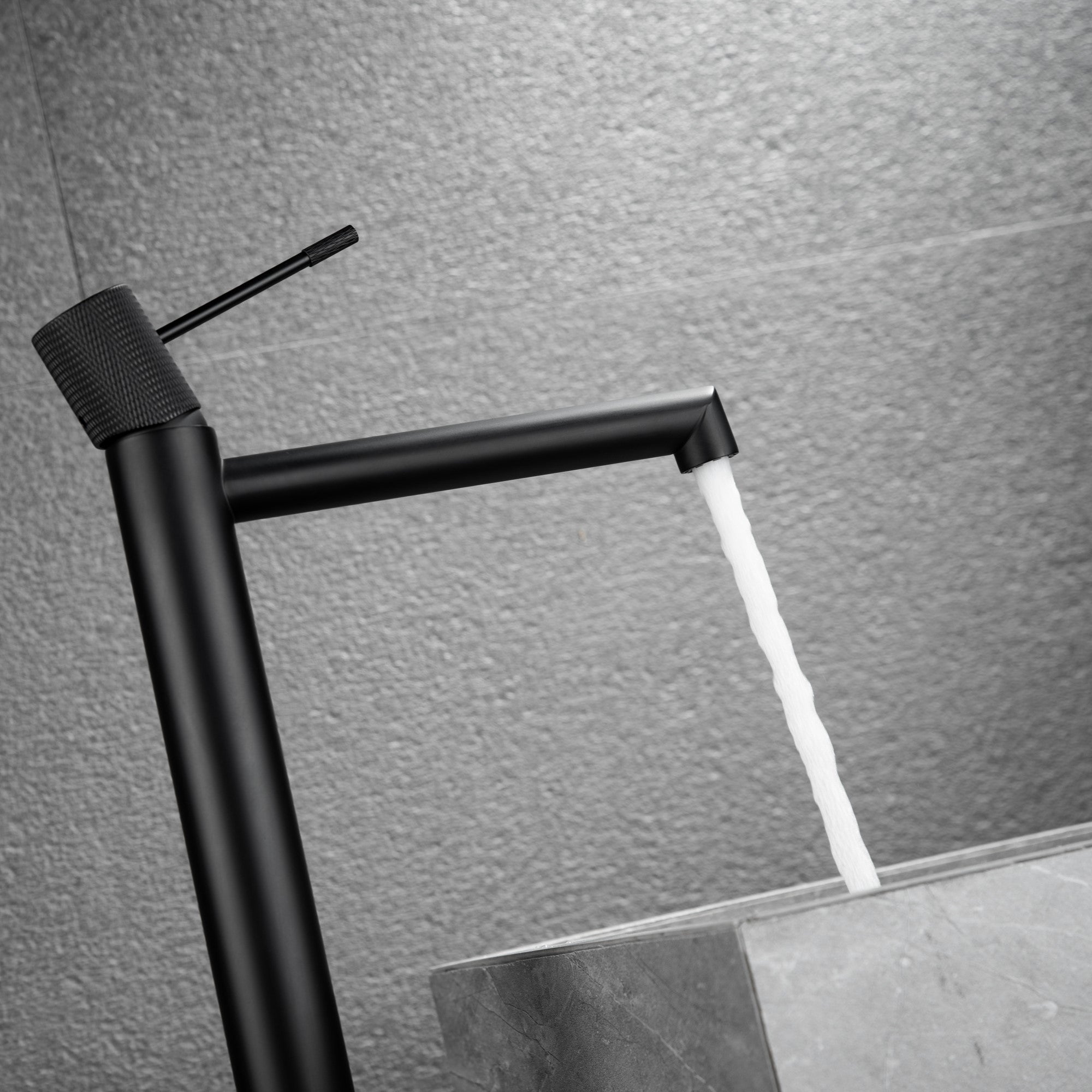 Bathlife Vidd High Basin Mixer, Matte Black