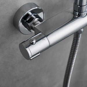 Bathlife Glimma Overhead Shower Set, Chrome