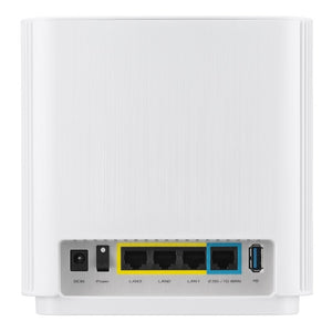 Asus ZenWiFi XT9, Tri-band AX7800 Wi-Fi 6 Mesh System, 802.11ax, 1 pcs, White