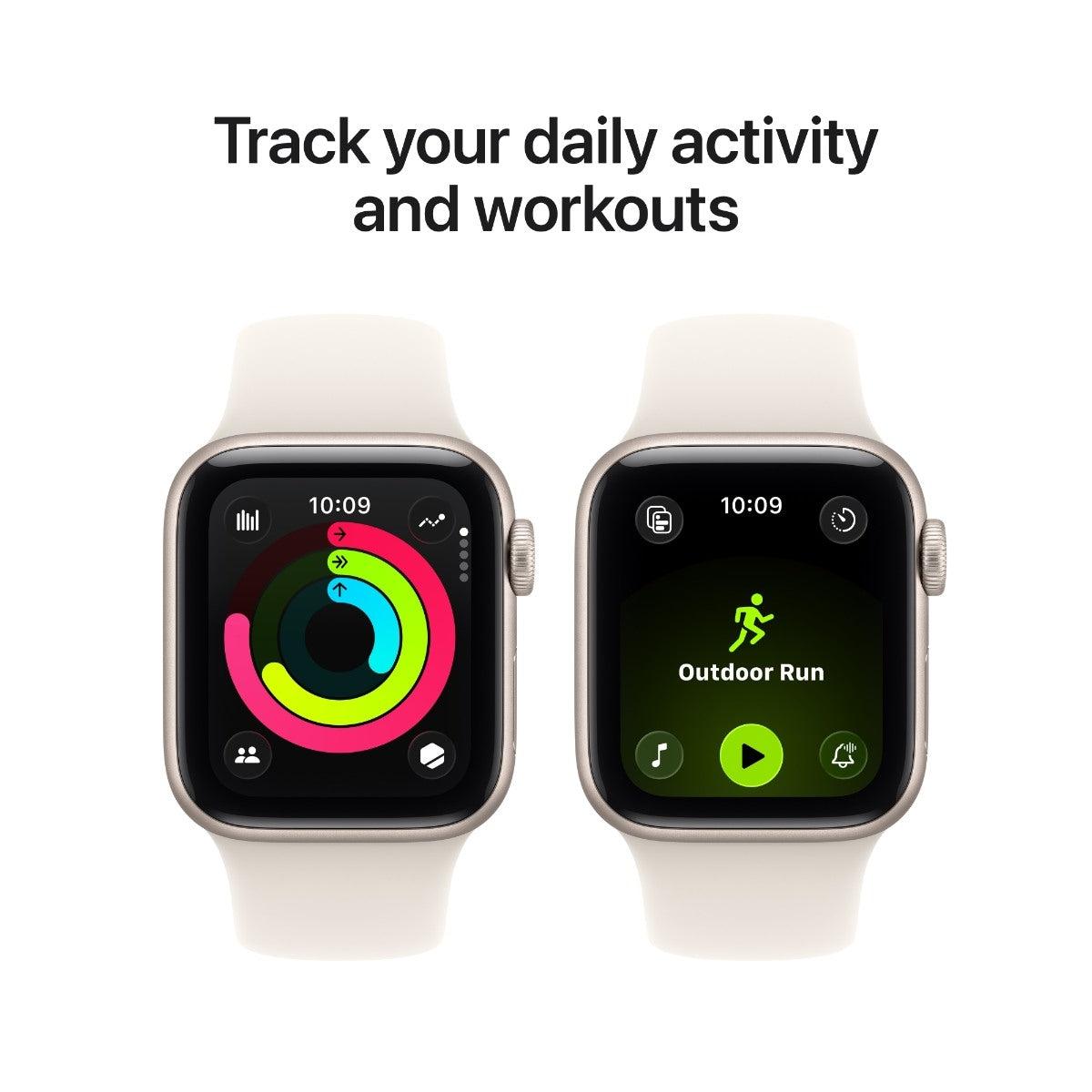 Apple Watch SE 3 GPS 40mm Starlight Aluminum, Starlight Sport Band - S/M