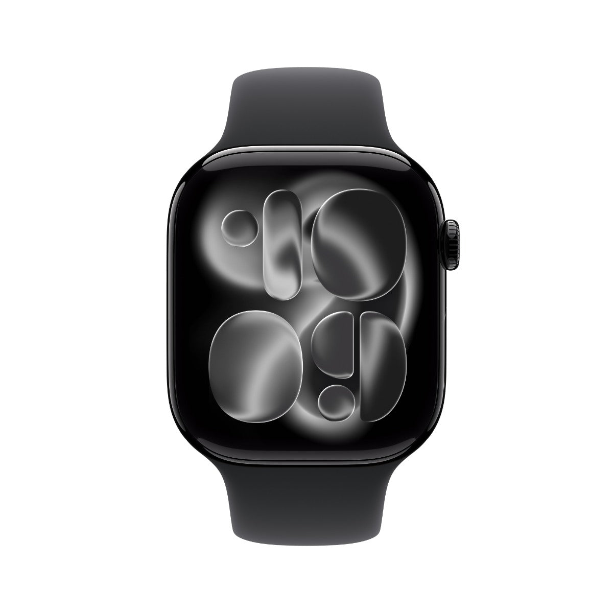 Apple Watch Series 11 GPS 46 mm Jet Black Aluminium Case with Black Sport Band - M/L
