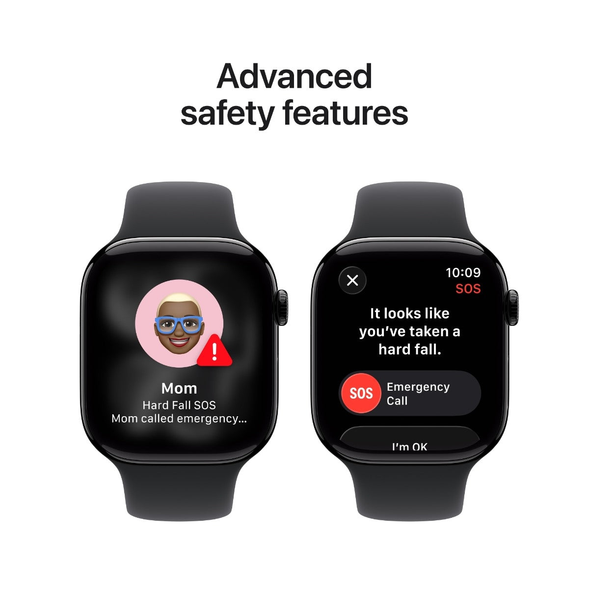 Apple Watch Series 11 GPS 46 mm Jet Black Aluminium Case with Black Sport Band - M/L