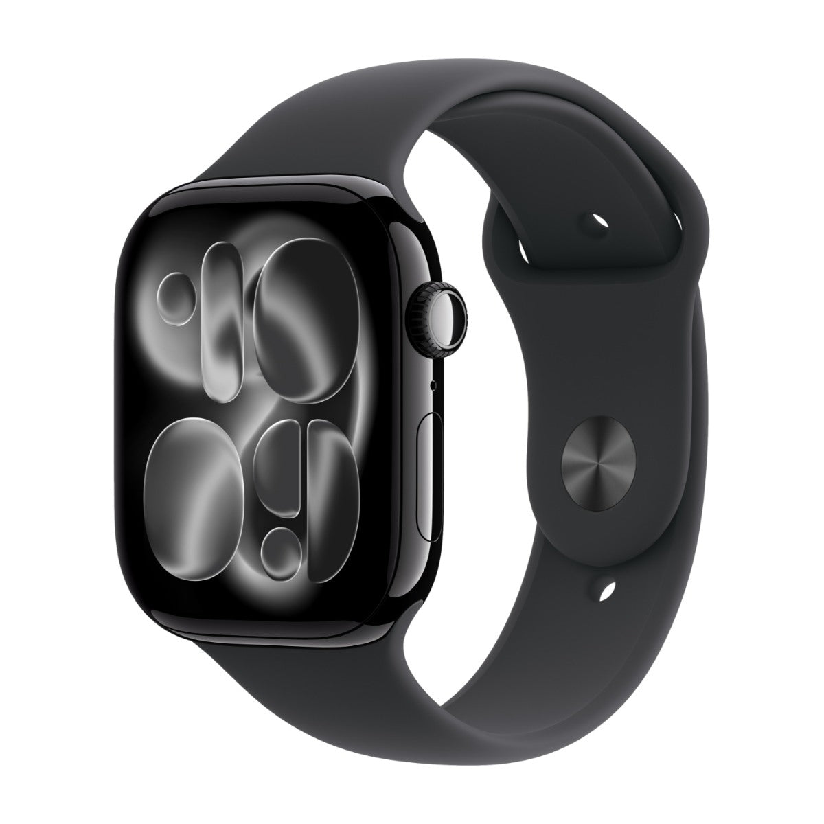 Apple Watch Series 11 GPS 46 mm Jet Black Aluminium Case with Black Sport Band - M/L