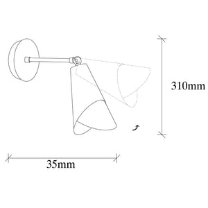 Luminaire wall Opviq Pacman 3330, 40 W, E27