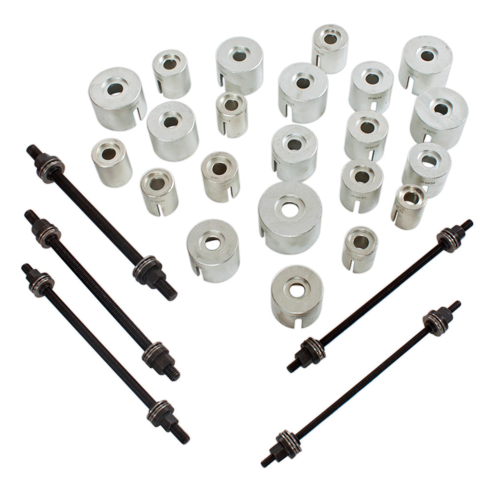 Bearing Puller Set - 27-piece, for assembly of bushings, bearings, and seals