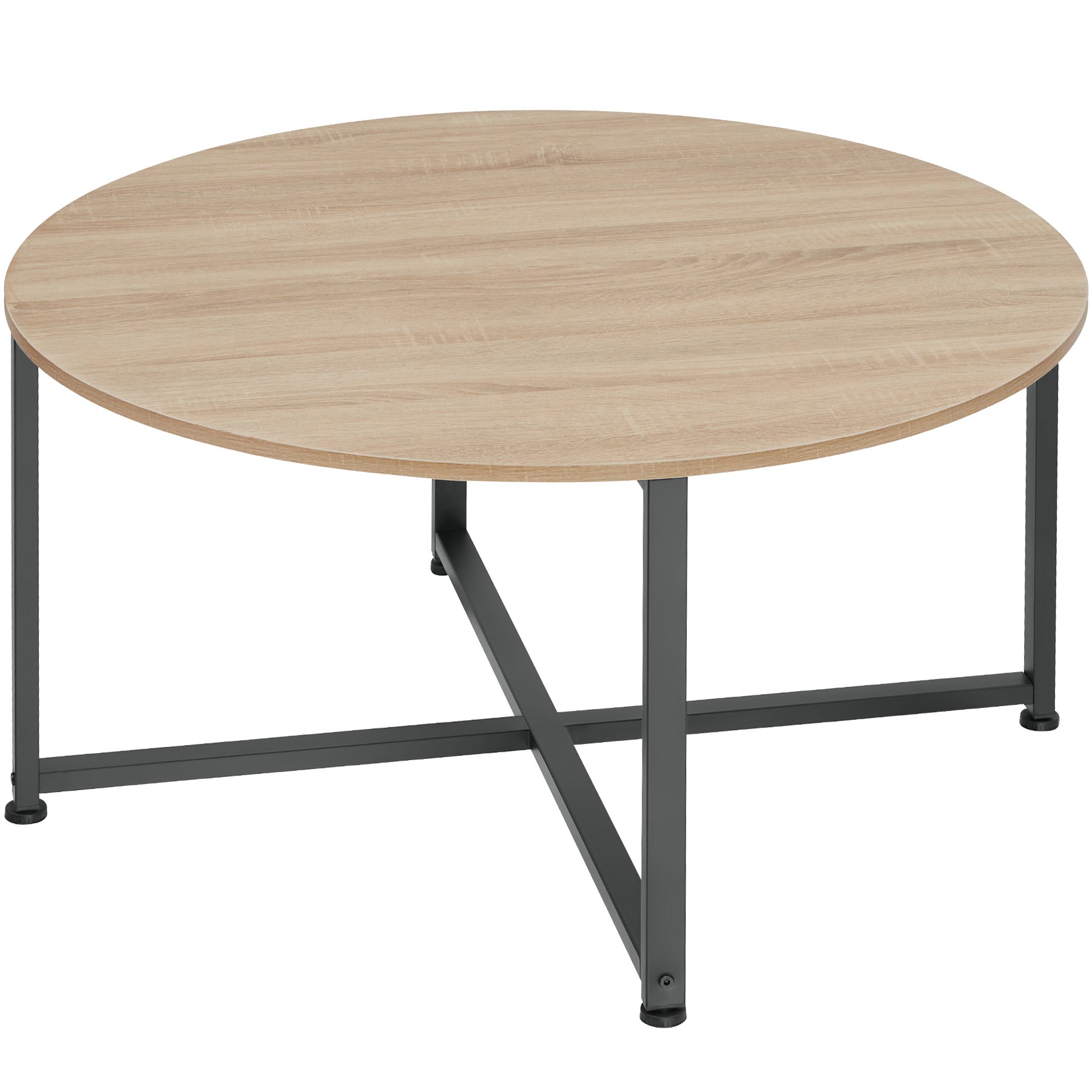 Coffee Table Aberdeen - round with height-adjustable plastic feet