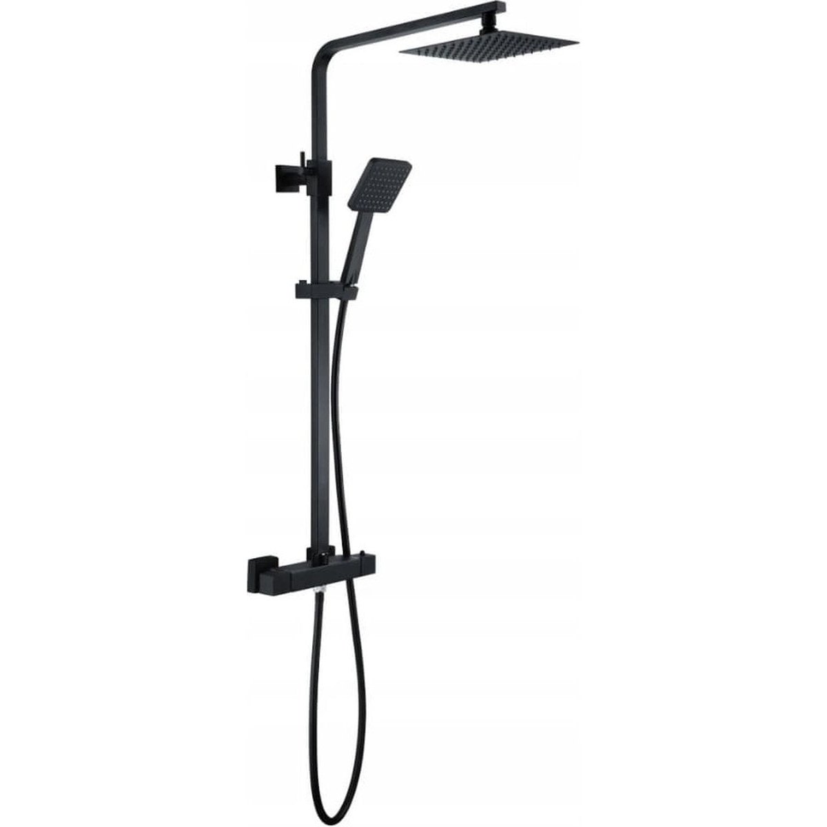 Rain Shower Complete Mixer Set, Matte Black