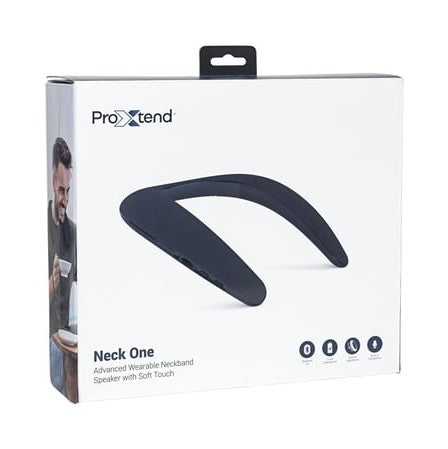 ProXtend Neck One Neck Speaker - Portable - Wireless - Bluetooth® 5.0 - 3.7 Watt RMS - Grey