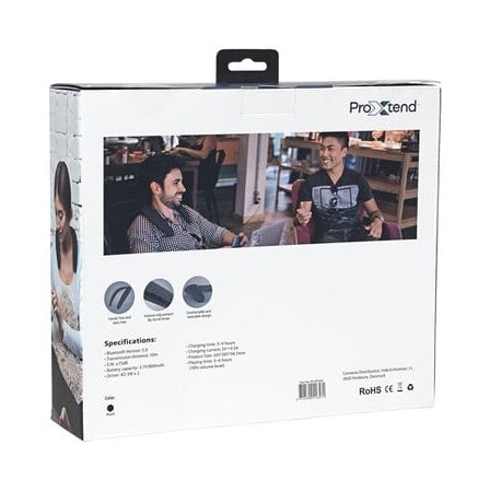 ProXtend Neck One Neck Speaker - Portable - Wireless - Bluetooth® 5.0 - 3.7 Watt RMS - Grey