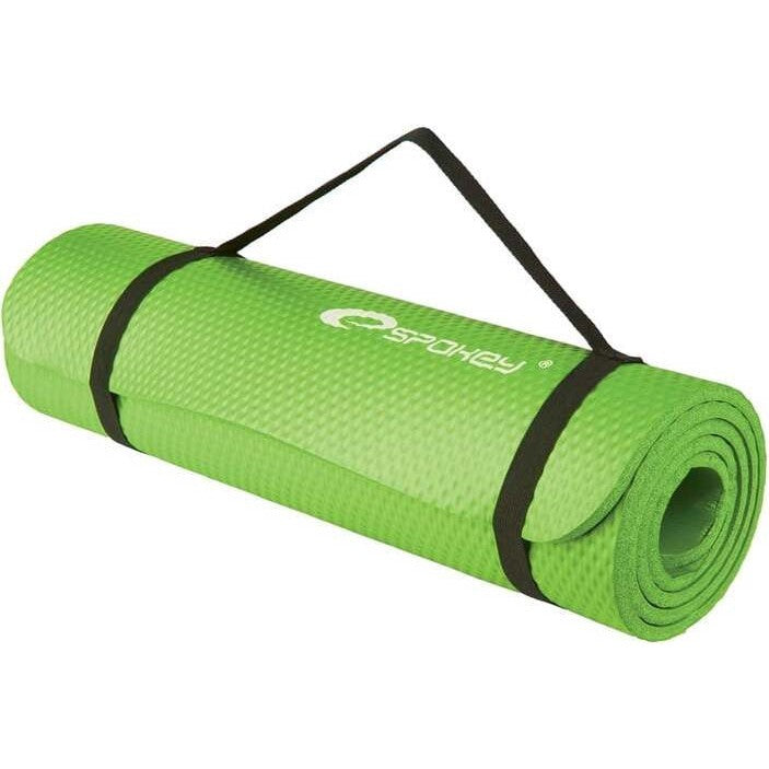 Spokey SoftMat fitness and yoga mat, Green/Grey, 180 cm x 60 cm x 1 cm