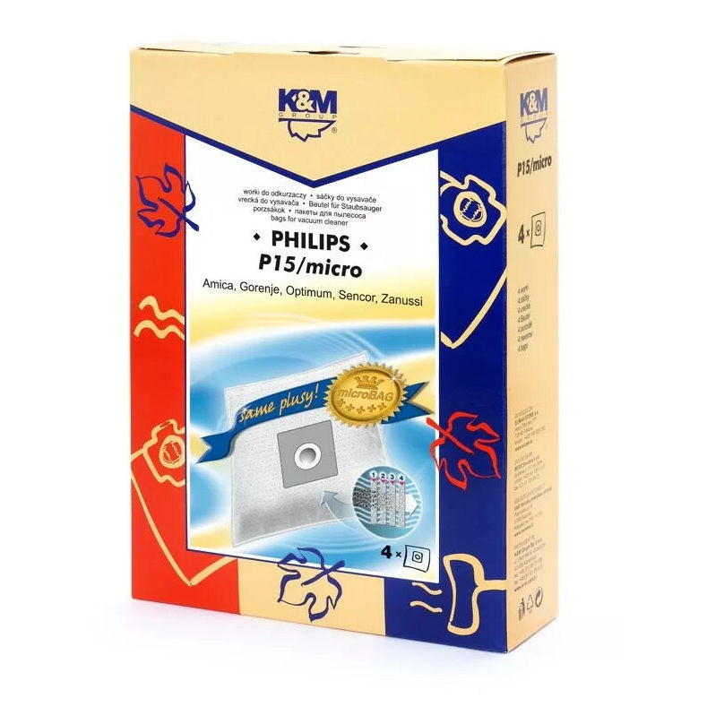 K&M Synthetic Vacuum Cleaner Bags, White
