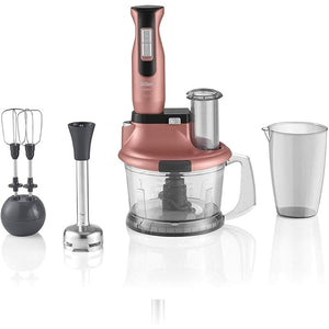 Arzum AR1103 Hand Blender 1500 W Turbo, with Ice Crush Function, with Measuring Glass, Rose Gold