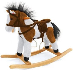 Milly Mally Rocking Horse Patchy, Dark Brown